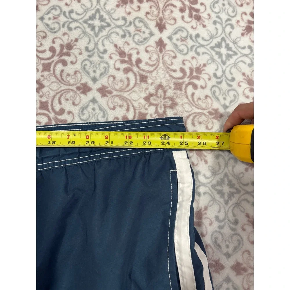 Kanu Surf Mens 3X Board Shorts Blue White Stripe Cargo Swim Trunks Mesh Lined